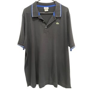 LACOSTE Sport—- Men’s Short Sleeves Polo Shirt Black Size 9 (4XL)